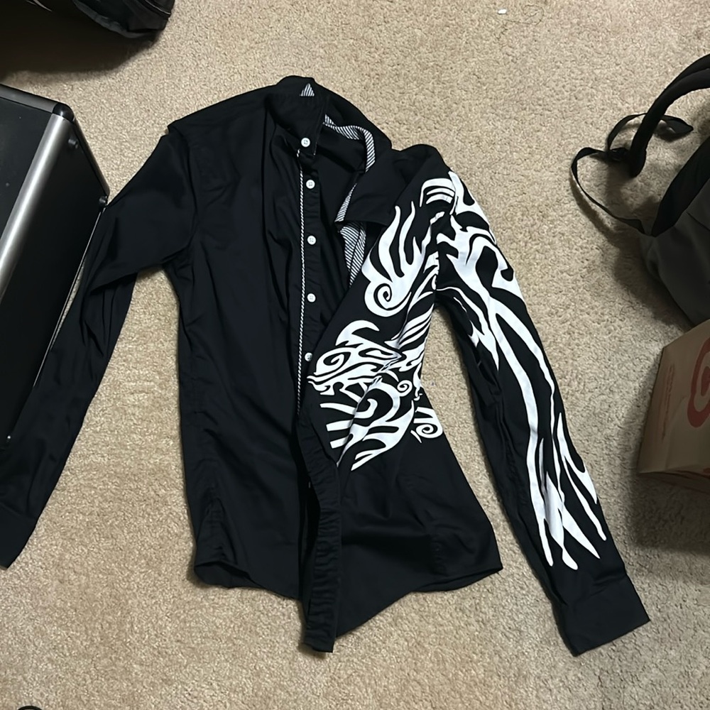Black button up